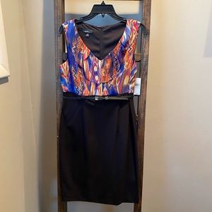 Multicolored Pencil Skirt Dress